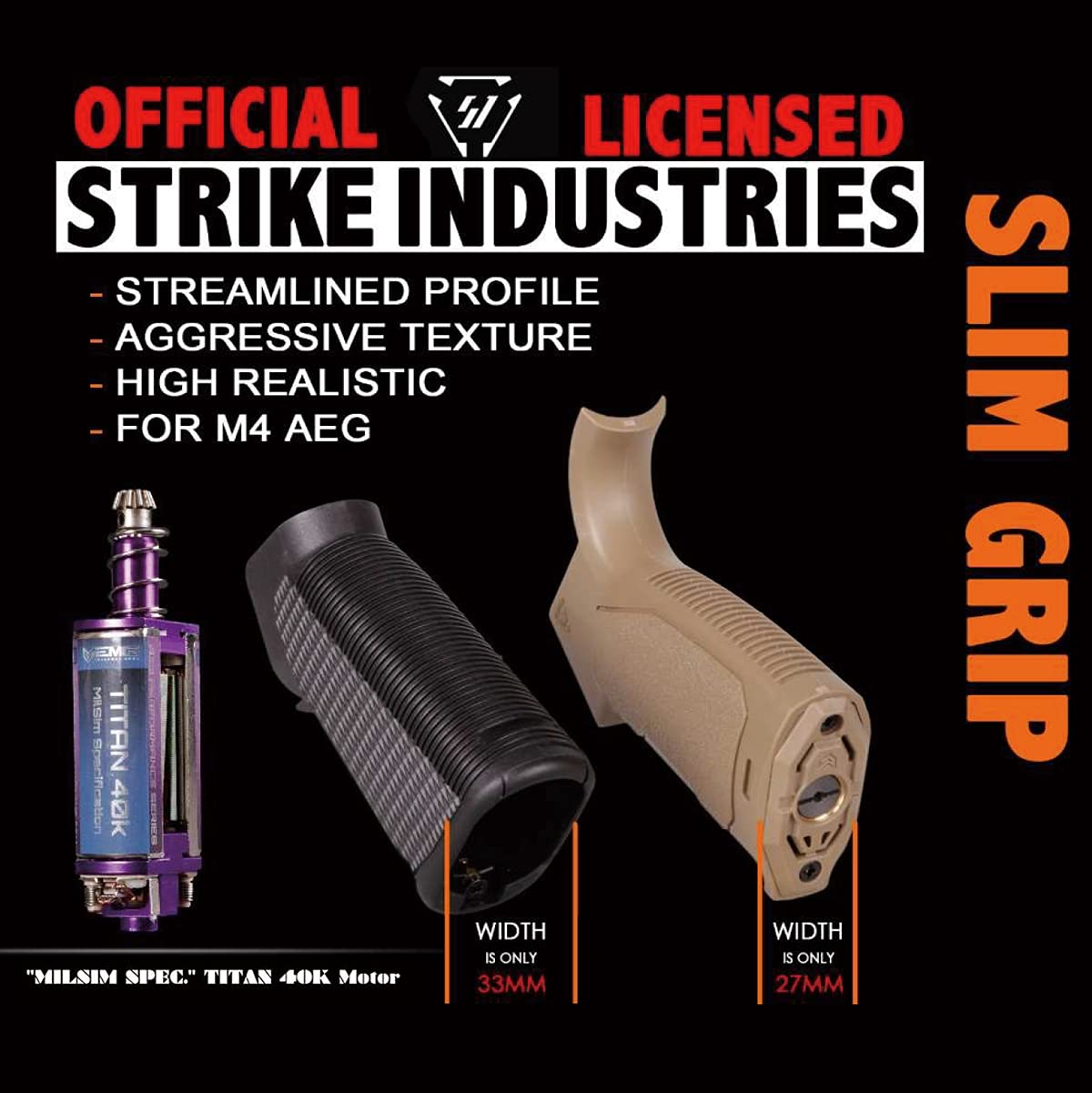 Amazon | [ King Arms ] Strike Industries スリムグリップ +